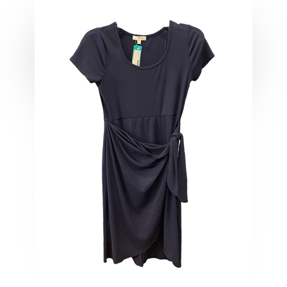 chic knit dresses Simply Chic Strapless Ribbed Knit Midi Dress main image 1